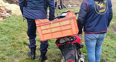 Düzce'de çalınan motosiklet 5 yıl sonra Bolu'da bulundu