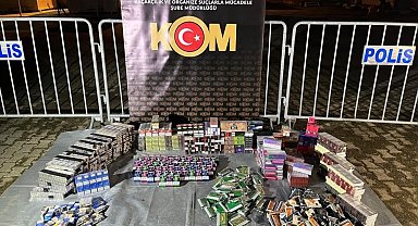 Düzce'de çok sayıda kaçak elektronik sigara tütünü ele geçirildi