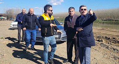 Düzce'de köy yollarında onarım ve bakım incelemesi yapıldı