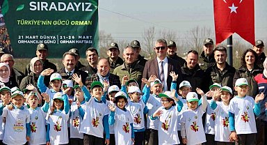 Düzce'de yüzlerce fidan toprakla buluştu