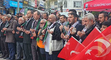 Edirne'de STK'lardan Mescid-i Aksa tepkisi