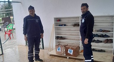 Eğil Belediyesi tarafından cami ve taziye evlerine temizlik malzemesi desteği