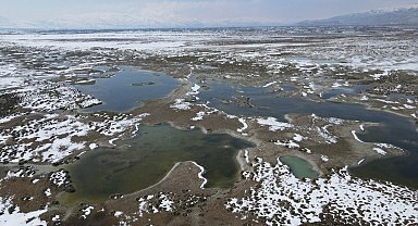 Ekşisu Kuş Cenneti'nde doğa drone ile kaydedildi