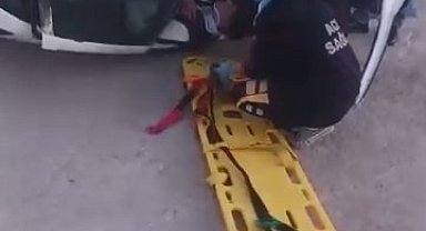 Elazığ'da otomobil takla attı: 2 yaralı