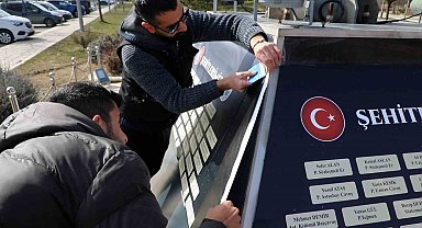 Elazığ'da şehitler anıtı restore edildi