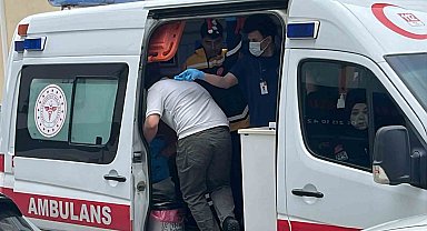 Elektrikli bisikletten düşen sürücü yaralandı