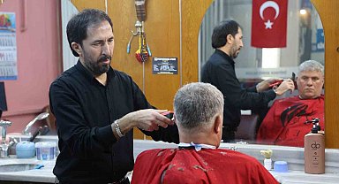 Engelli vatandaşlara bayram tıraşı ücretsiz