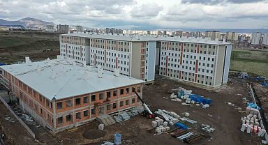 ERÜ kampüsünde yapılan yurtlar son aşamada