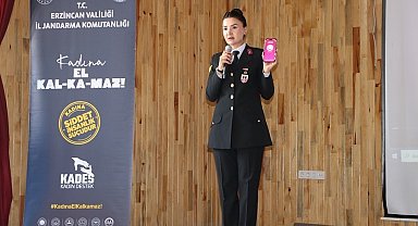 Erzincan jandarmasından KYK öğrencilerine güvenlik ve bağımlılıkla mücadele eğitimi