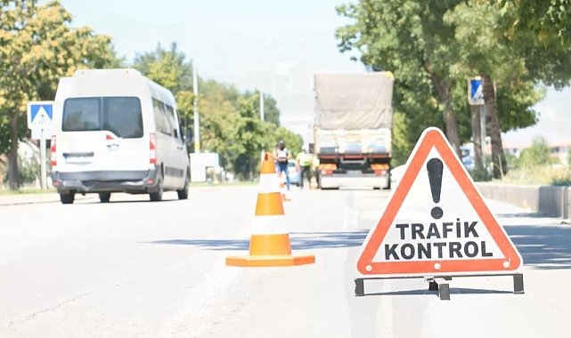 Erzincan'da drone destekli trafik denetimi