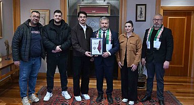 Filistin Yardımlaşma Derneği'nden Rektör Adıgüzel'e ziyaret