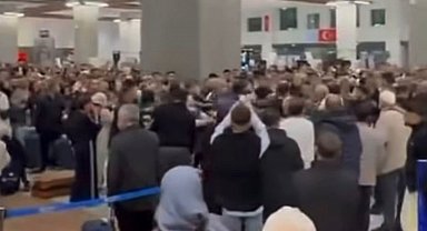 Gaziantep Havalimanı'ndan kavga ve gerginlik