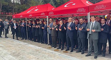 Gaziantep'te 18 Mart Çanakkale Zaferi'nin 111'inci yılında şehitler anıldı