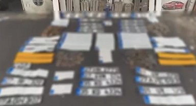 Gaziantep'te 36 adet sahte plaka ele geçirildi: 3 gözaltı