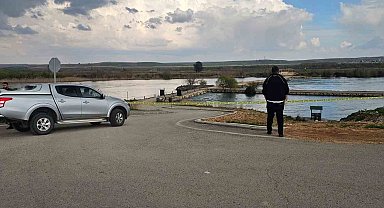 Gaziantep'te yağışlar sonrası Fırat Nehri'nde su seviyesi yükseldi