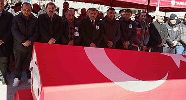 Genç polis memuruna memleketinde hüzünlü veda