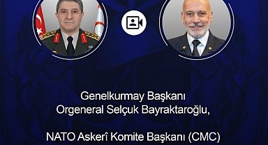 Genelkurmay Başkanı Orgeneral Bayraktaroğlu, NATO Askeri Komite Başkanı Dragone ile görüştü
