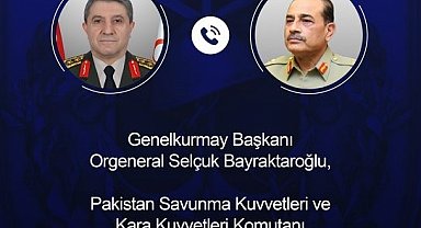 Genelkurmay Başkanı Orgeneral Bayraktaroğlu Pakistan Savunma Kuvvetleri ve Kara Kuvvetleri Komutanı Mareşal Munir ile görüştü