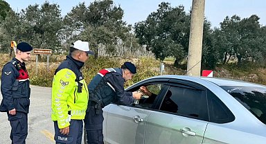 Germencik'te jandarma bayram boyunca sahadaydı
