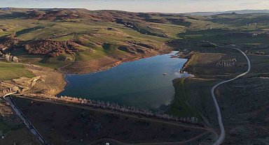 Göletin su seviyesi arttı, üreticilerin yüzü güldü