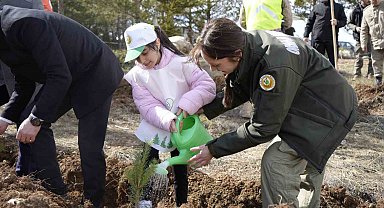 Gümüşhane'de fidanlar toprakla buluştu