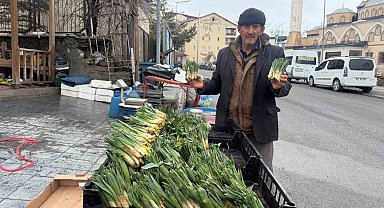 Hakkari'de yılın ilk pancarları tezgâhlarda yerini aldı