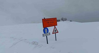 Hasköy-Mutki yolu kar ve tipi nedeniyle ulaşıma kapatıldı