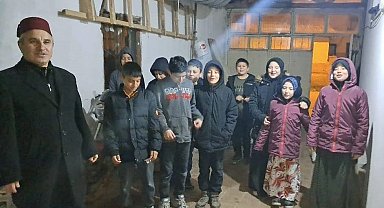 Hisarcık'ta Kur'an Kursu öğrencilerinden Küpecik geleneği