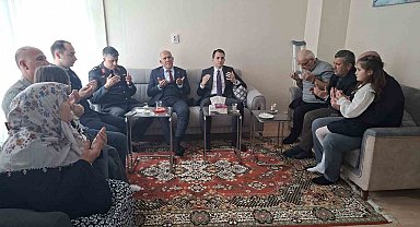 Hisarcık'ta şehit ailesi ve gazilere bayram ziyareti