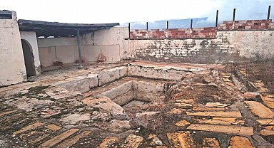 Hisarcık'taki tarihi Roma hamamı bakımsızlıktan yok oluyor