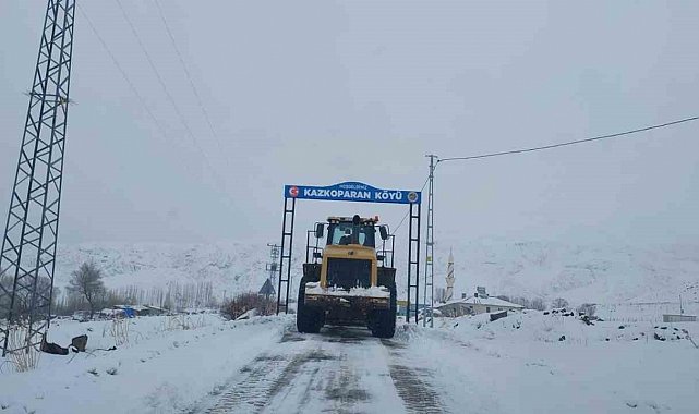 Iğdır'da karla mücadelede başarı: Kapalı köy yolu kalmadı