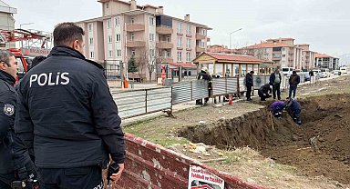 İnşaat alanında doğalgaz hattı koptu, ekipler seferber oldu