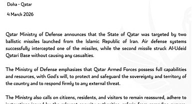 İran, Katar'daki ABD üssünü balistik füzeyle vurdu