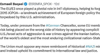 İran: "Avrupa Birliği, uluslararası hukuka bağlılığını sürdürmeli"