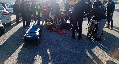 Isparta'da sürücüsünün kontrolünden çıkan motosiklet yola savruldu: 1 yaralı