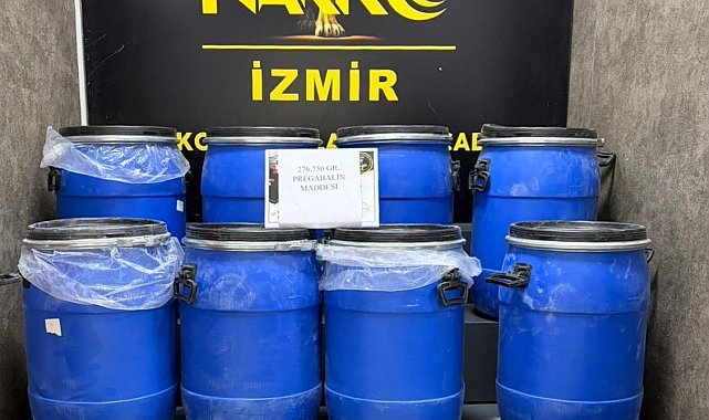 İzmir'de uyuşturucu sevkiyatına polisten operasyon