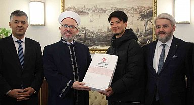 Japon gezgin Gaziantep'te müslüman oldu