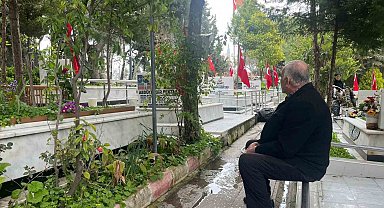 Kadifekale Hava Şehitliği'nde bayram öncesi ziyareti