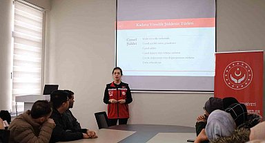 Kadına yönelik şiddetle mücadele eğitimi verildi