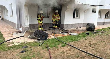 Kahramanmaraş'ta binada yangın paniği
