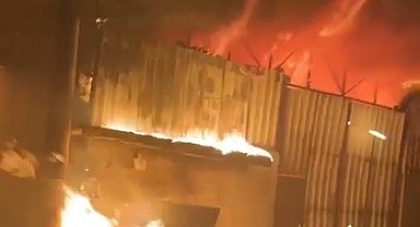 Kahramanmaraş'ta depo yangını