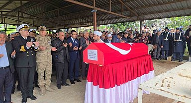 Kalp krizi geçiren asker son yolculuğuna uğurlandı