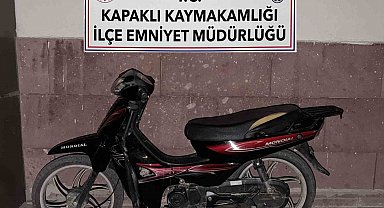 Kapaklı'da çalınan motosiklet bulundu