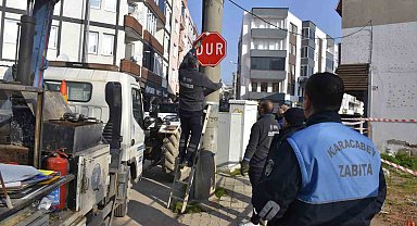Karacabey'de tek yön uygulaması başladı