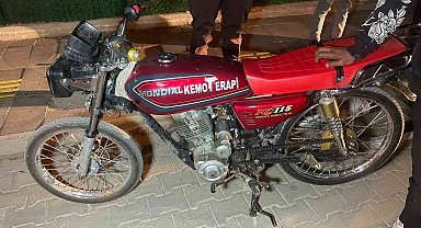 Karaman'da 5 motosiklet parası ceza yiyen sürücünün rahatlığı pes dedirtti