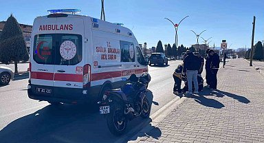 Karaman'da motokurye kazası: 1 yaralı