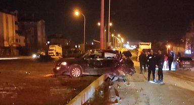 Karapınar'da tır ile otomobil çarpıştı: 2 yaralı