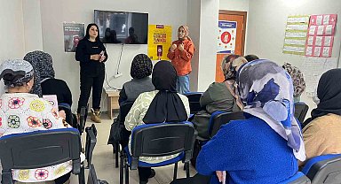 Kars'ta kadına yönelik şiddetle mücadele için bilgilendirme çalışması