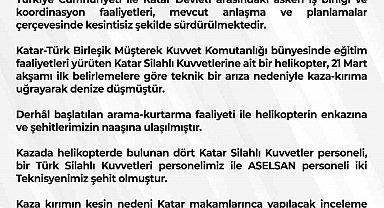Katar'da askeri helikopter kazası: 3 Türk personel şehit