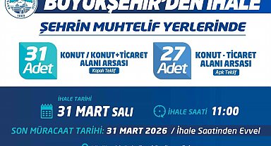 Kayseri Büyükşehir 58 adet arsa satacak